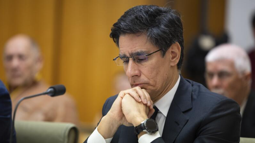 ANZ chief executive Nuno Matos during the Review of Australia's four major banks hearing with the Standing Committee on Economics.