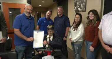 100-year-old WWII veteran honored in Oklahoma