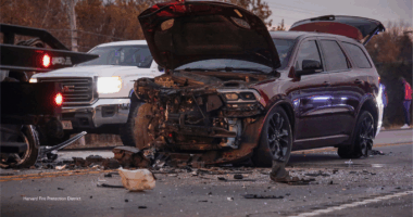 2 children among 5 injured in head-on car crash near Route 14 and Lembcke Road in unincorp. Harvard, Illinois: fire officials