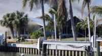2 dogs killed, 12 people displaced in Manatee County vacation home fire