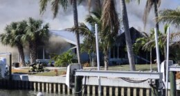 2 dogs killed, 12 people displaced in Manatee County vacation home fire