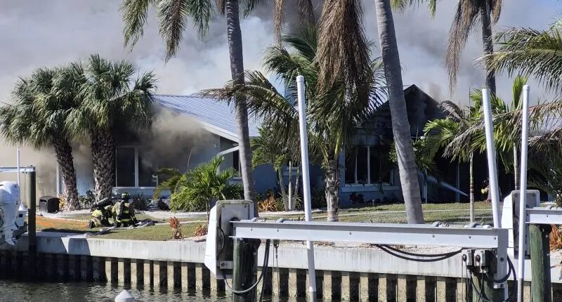 2 dogs killed, 12 people displaced in Manatee County vacation home fire