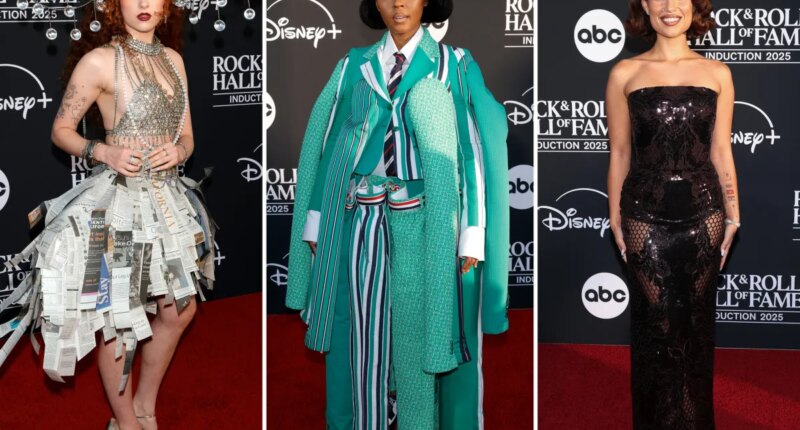 2025 Rock and Roll Hall of Fame Induction Ceremony red carpet: Chappell Roan, Janelle Monáe, Raye and more