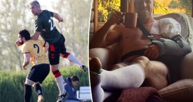 Ant Anstead reveals graphic details of ‘freak footy accident’ he sustained while playing soccer