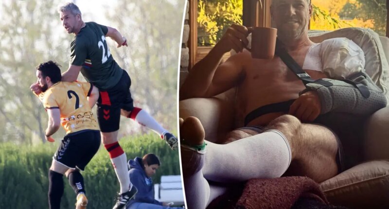 Ant Anstead reveals graphic details of ‘freak footy accident’ he sustained while playing soccer
