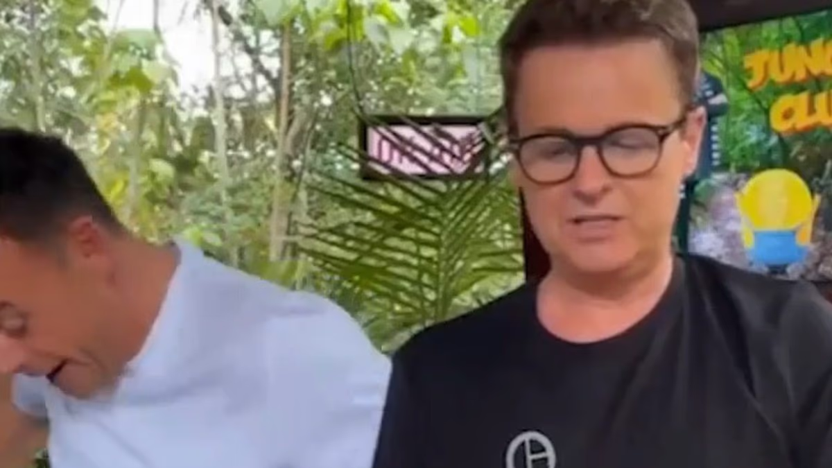 Ant McPartlin screams in horror after a rogue spider lands on him in hilarious behind-the-scenes moment on I'm A Celebrity