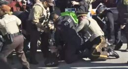 Anti-ICE protesters turn violent outside Chicago facility; 21 arrested after clash injures 4 officers