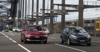 Sydney, Australia, October 26, 2025- Driving through the Sydney Harbour Bridge