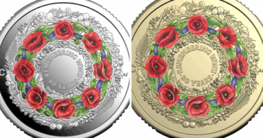New coins released by the Australian Mint to commemorate 80 years since the end of World War II