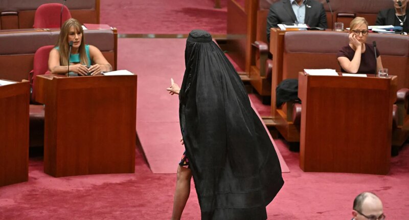 Australian senator wears burqa after move to block her face-covering ban bill