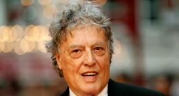FILE - In this Sept. 4, 2012 file photo, British playwright Tom Stoppard poses as he arrives for the world premiere of "Anna Karenina," in London. Stoppard died at the age of 88