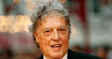 FILE - In this Sept. 4, 2012 file photo, British playwright Tom Stoppard poses as he arrives for the world premiere of "Anna Karenina," in London. Stoppard died at the age of 88
