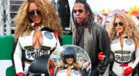 Beyoncé turns heads in form-fitting racing gear while arriving at F1 Grand Prix with Jay-Z