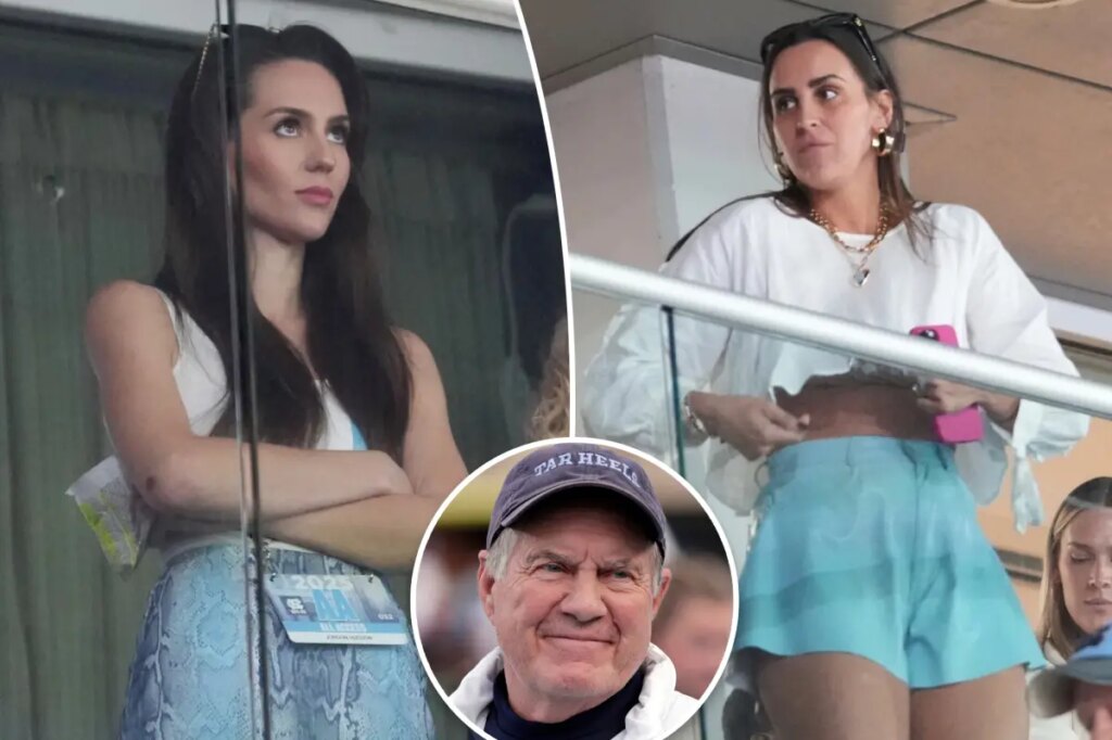 Bill Belichick’s daughter-in-law Jennifer awkwardly avoids stern Jordon Hudson during UNC game