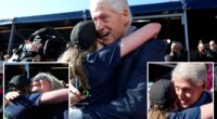 Bill Clinton shows up at NYC Marathon finish line with mysterious bandage