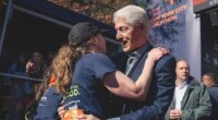 Bill Clinton spotted at NYC Marathon with bandaged nose while cheering on daughter Chelsea