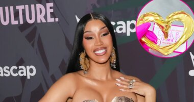 Cardi B Turns Umbilical Cord Into Gold Jewelry After Welcoming 4th Baby