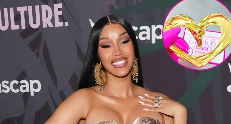 Cardi B Turns Umbilical Cord Into Gold Jewelry After Welcoming 4th Baby