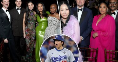 Celebs follow Dodgers win at black-tie gala co-chaired by Leo DiCaprio