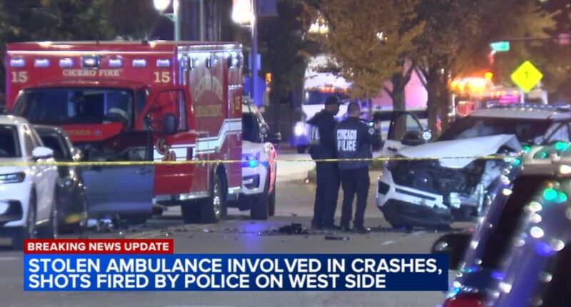 Chicago crime: Lamont Hill charged in stolen Cicero ambulance chase, crashes, shots fired by police on West Side, officials say