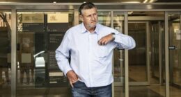 Former CFMEU leader Darren Greenfield outside John Maddison Courts on November 13.