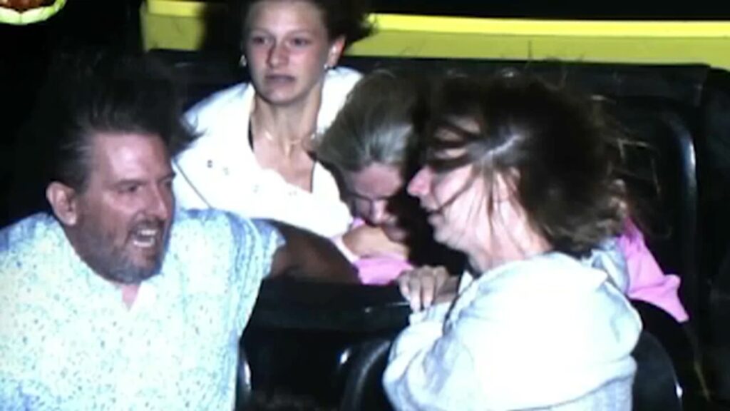 Couple help secure girls on roller coaster after alleged seat belt malfunction at Worlds of Fun in Kansas City, Missouri