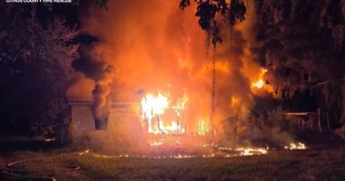 Crews battle huge fire at vacant home in Crystal River, second fire at nursing facility