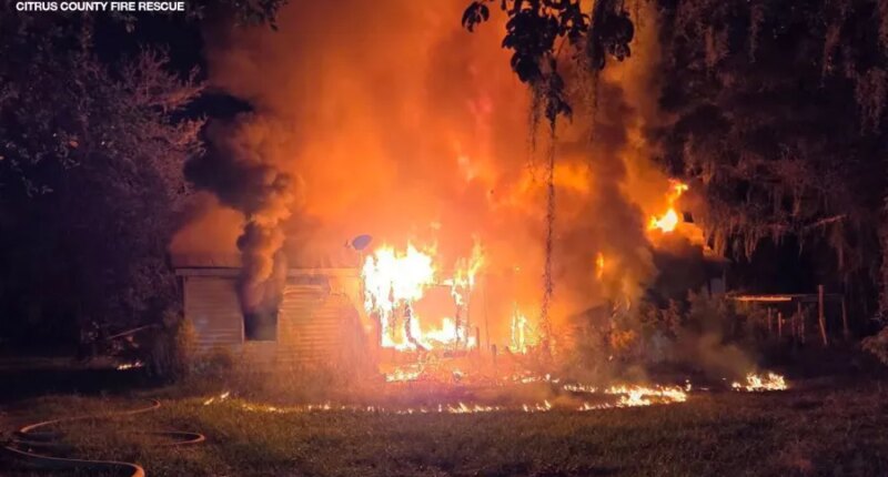 Crews battle huge fire at vacant home in Crystal River, second fire at nursing facility