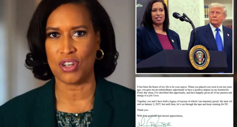 DC Mayor Muriel Bowser not seeking reelection after 3 term