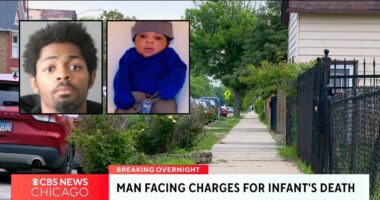 Dad propped up slain baby in stroller, gave him to mom: Cops