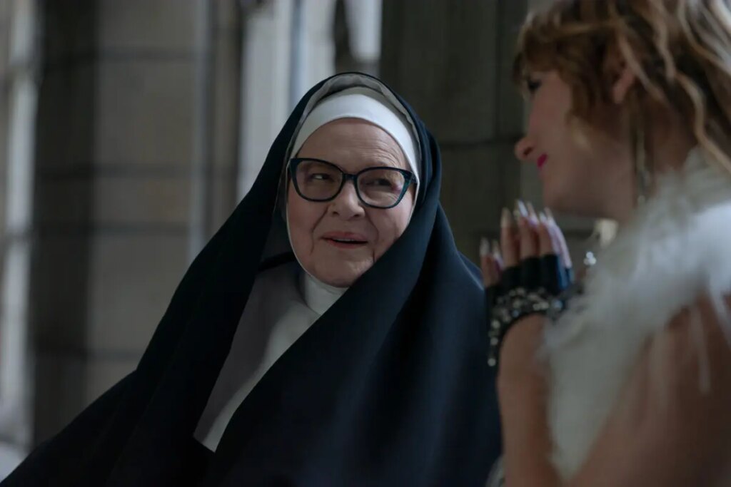 Dianne Wiest Slays, Literally and Metaphorically, As a Nun In Exclusive Look at Guest Starring Role in ‘Elsbeth’