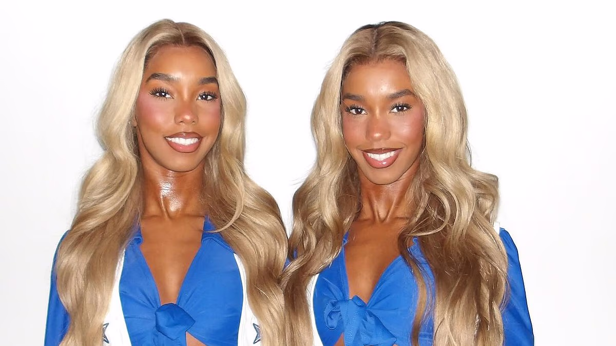 Diddy's twin daughters, 18, dress as Dallas Cowboys cheerleaders