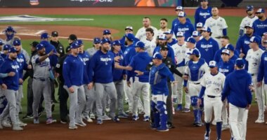 Dodgers, Blue Jays benches clear in heated Game 7 World Series moment