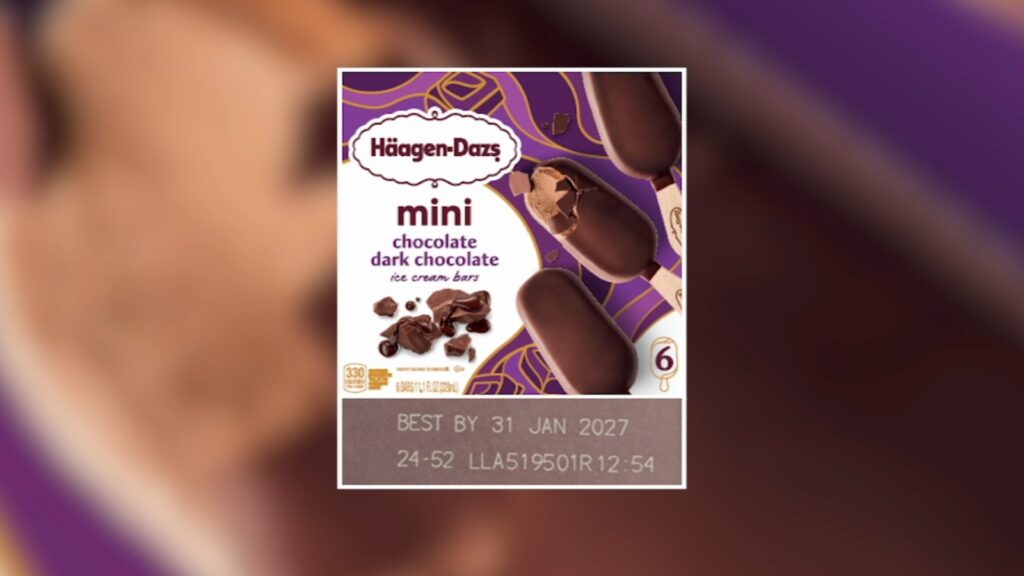 Dreyer's Grand Ice Cream voluntarily recalls some Häagen-Dazs mini bars for undeclared wheat, company says