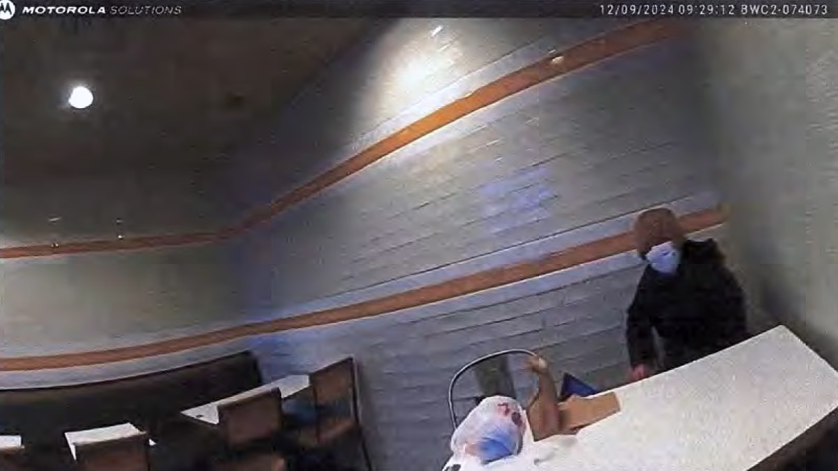 Eerie new images show Luigi Mangione's final moments of freedom before he was arrested for murder of UnitedHealthcare CEO