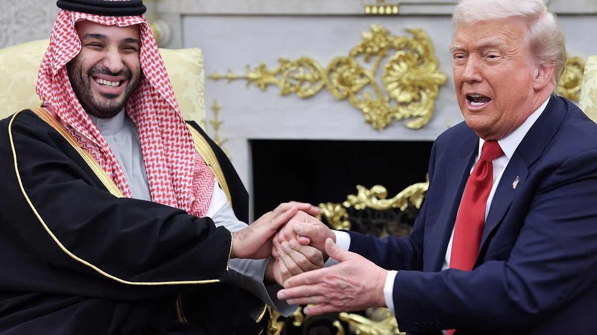 Epstein bill sent to Trump's desk as president dines with Saudi prince
