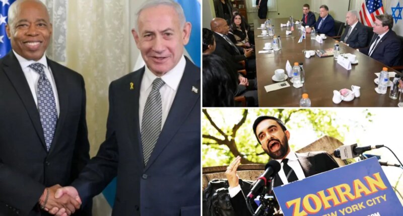 Eric Adams meets with Netanyahu on taxpayer-funded Israel trip as he rips Mayor-elect Zohran Mamdani