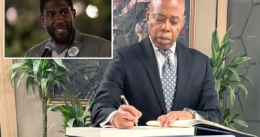 Eric Adams shades rival while on overseas jaunt over threats he'll take over as NYC mayor