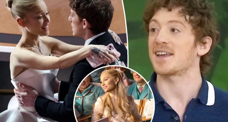 Ethan Slater skirts around Ariana Grande relationship question as breakup rumors swirl