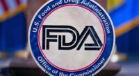 FILE - The Food and Drug Administration seal is seen at the Hubert Humphrey Building Auditorium in Washington, April 22, 2025. (AP Photo/Jose Luis Magana, File)