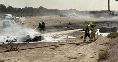 Fighter jet crashes at Dubai Air Show, pilot dead