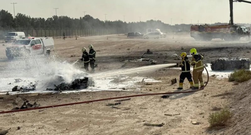 Fighter jet crashes at Dubai Air Show, pilot dead
