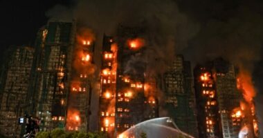 Fire Consumes Hong Kong Residential High-Rises, Death Toll at 13 and Rising