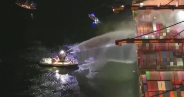 Fire on ship docked at Port of Los Angeles prompts evacuation of crew, officials say