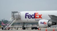 FILE - A FedEx cargo plane is shown on the tarmac at Fort Lauderdale-Hollywood International Airport, Tuesday, April 20, 2021, in Fort Lauderdale, Fla. (AP Photo/Wilfredo Lee, File)
