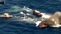 Florida boater rescues two people from vessel engulfed in flames off coast