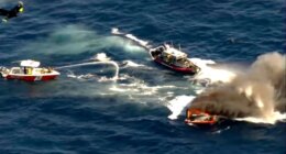 Florida boater rescues two people from vessel engulfed in flames off coast