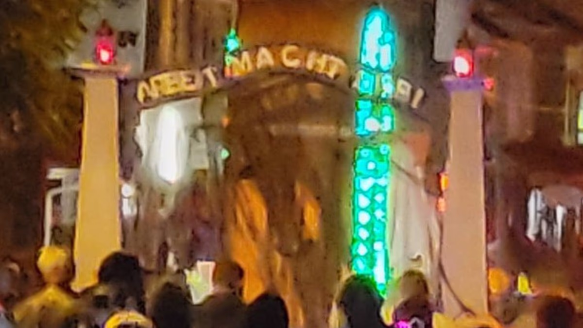 Fury as school's Halloween float features replica of Auschwitz gate