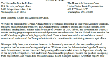 GOP lawmakers question 'long-term fairness' of trade boost to Argentinian beef