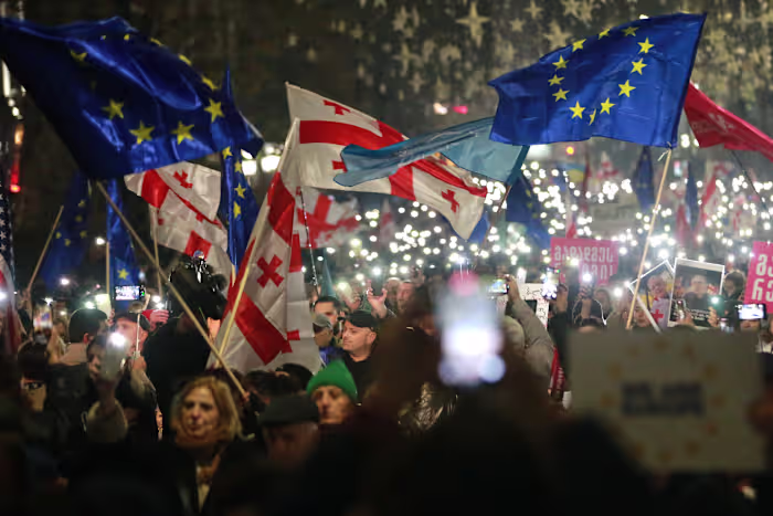 Georgia marks a year of protests since EU talks stalled and crackdown intensified